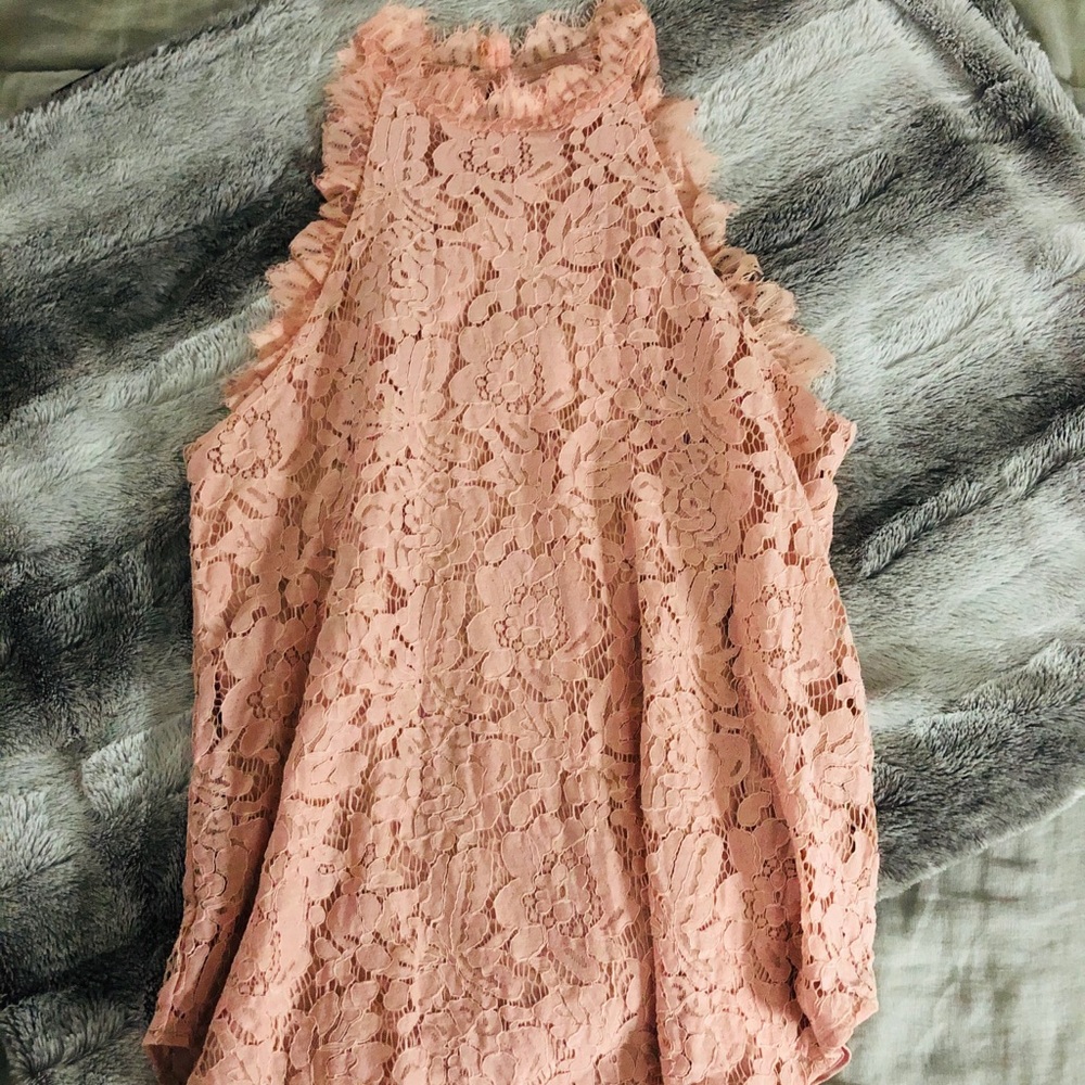 Lace Halter Top Blouse